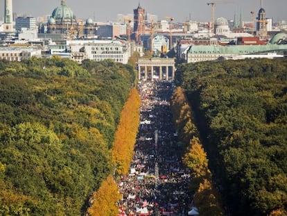 Manifestaci&oacute;n contra el TTIP en Berl&iacute;n (Alemania)