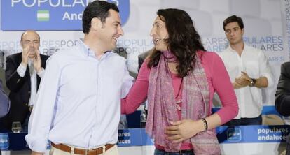 Juan Manuel Moreno y Dolores López Gabarro, el pasado mayo.