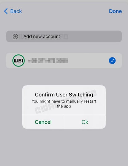 Uso de dos cuentas WhatsApp en un iPhone