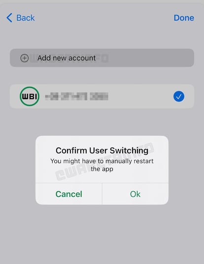 Uso de dos cuentas WhatsApp en un iPhone