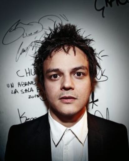 Jamie Cullum, en los camerinos de la sala But de Madrid.