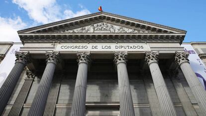 Fachada del Congreso de los Diputados.