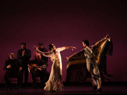 Un instante del espectáculo Romancero, de la bailaora Mercedes Ruiz.