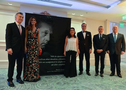 El presidente Mauricio Macri en el homenaje a René Favaloro.