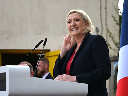 Marine Le Pen, la líder de Reagrupamiento Nacional, el mayor partido de extrema derecha en Francia.