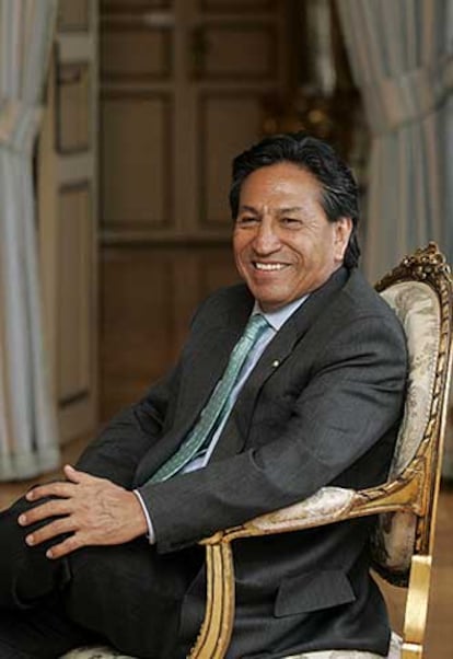 El presidente Alejandro Toledo, en Madrid en julio de 2004.