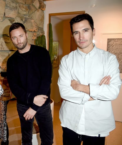 Jack McCollough y Lazaro Hernandez en una fiesta del lanzamiento de su perfume el pasado 2 de marzo.