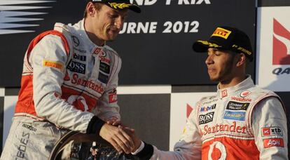Hamilton felicita a Jenson Button
