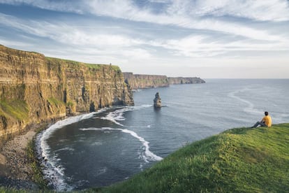 Acantilados de Moher, en el condado de Clare, en la costa oeste de Irlanda.