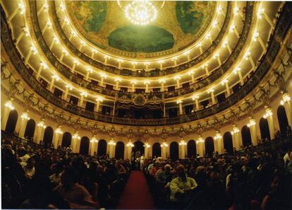 Interior del teatro Amazonas de Manaos.
