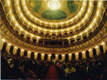 Interior del teatro Amazonas de Manaos.