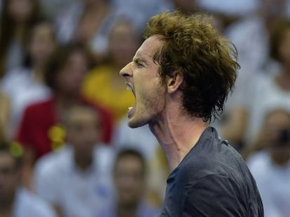 Murray celebra su victoria ante Ferrer. 