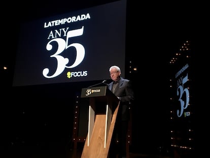 Daniel Martínez, presidente de Focus, durante la presentación de la temporada y el aniversario de la empresa, el viernes.