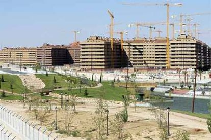 Viviendas de la urbanización construida en Seseña (Toledo) por Francisco Hernando, <i>Paco el Pocero</i>.