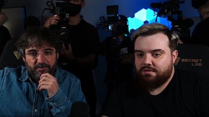 Jordi Évole con Ibai Llanos, en Lo de Évole, de La Sexta