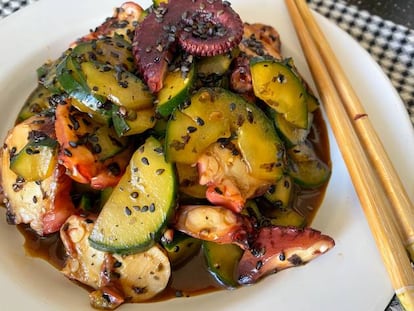 Ensalada japonesa de pulpo (Tako Su) COMIDISTA