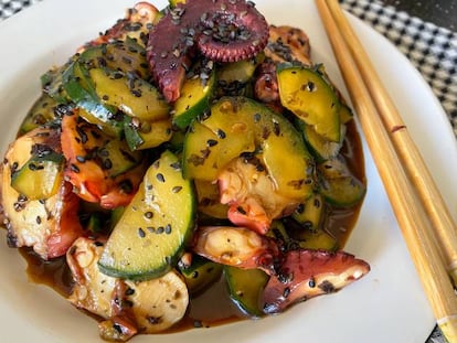 Ensalada japonesa de pulpo (Tako Su)