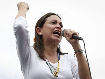 Corina Machado, em um protesto o passado 8 de junho.