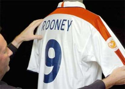 Camiseta de Rooney con el número 9