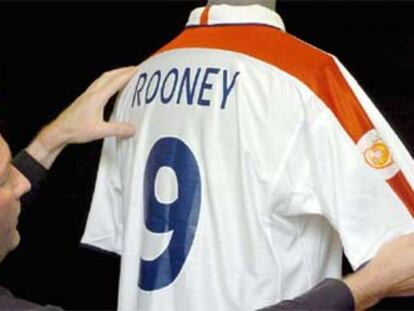 Camiseta de Rooney con el número 9