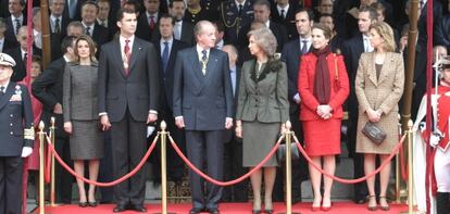 Acto en el que las Cortes Generales conmemoran el XXV aniversario de la Constituci&oacute;n. 