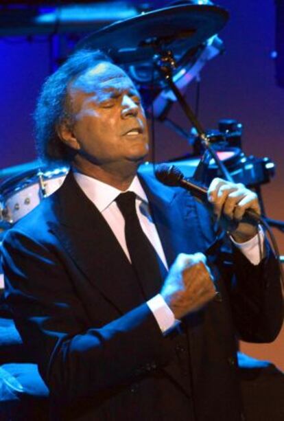 Julio Iglesias, en el reciente concierto ofrecido en el Gran Teatro del Liceo de Barcelona