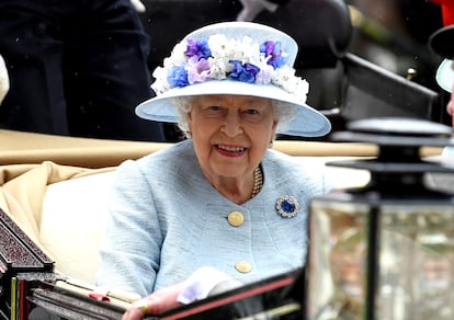 La reina Isabel II en las últimas carreras de Ascot. 