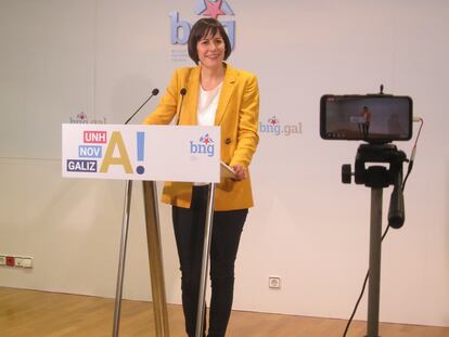 Ana Pontón, líder del BNG, analiza los resultados de las elecciones del 12-J.