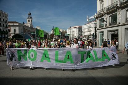 Manifestación No a la tala en Madrid