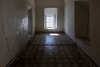 Interior de la casa de Hadj Mohamed Ait-Aizdud, el pasado miércoles. 