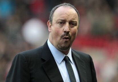 Rafa Benítez, durante el partido del Chelsea ante el Sunderland