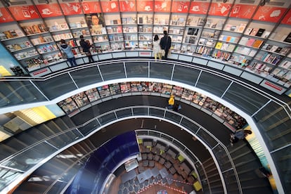 Librería Hugendubel, en Fráncfort, el pasado 25 de abril.