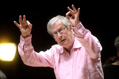 John Eliot Gardiner al frente de la English Baroque Soloists en el Festival de Bolonia, el 2 de mayo de 2022.