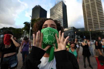 Una manifestación feminista en Caracas, el pasado diciembre.