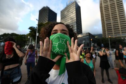 Una manifestación feminista en Caracas, el pasado diciembre.