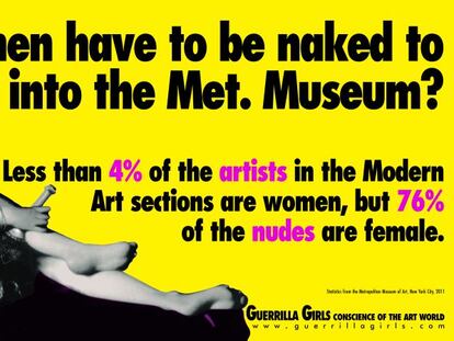 Cartel de las Guerrilla Girls.