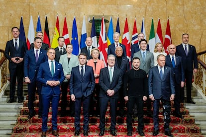 European leaders' summit in London last March, attended by Keir Starmer, Volodymyr Zelensky, Ursula von der Leyen, Antonio Costa, Emmanuel Macron, Giorgia Meloni, Pedro Sánchez, and Donald Tusk, among others, as well as Mark Rutte, Secretary General of NATO.
