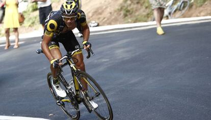 El ciclista Lilian Calmejane, durante la cuarta etapa de la Vuelta.