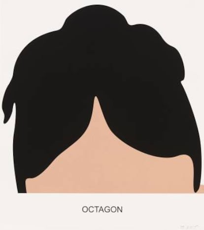 Obra de John Baldessari de la serie Madame Cézanne’s Hairdos (2016).