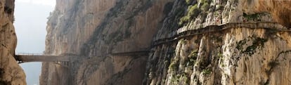 Panorámica del Caminito del Rey, en Málaga.