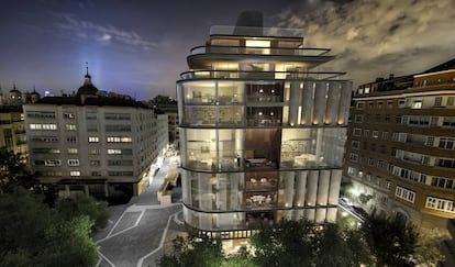 Imagen de cómo será el edificio Lagasca 99, en Madrid, que vende a precios de entre 10.000 y 16.000 euros.