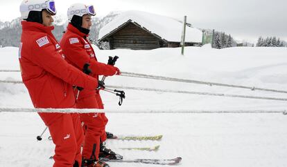 Habrá que esperar hasta el jueves para la primera rueda de prensa del asturiano como piloto de Ferrari.