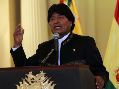 O presidente boliviano, Evo Morais