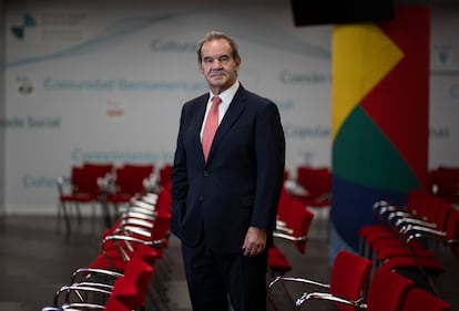 Andrés Allamand, minutos antes de la entrevista.