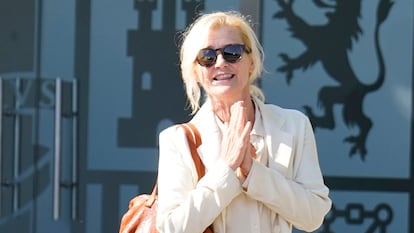 La actriz Ana Duato llega a la Audiencia Nacional, el 4 de junio de 2024.