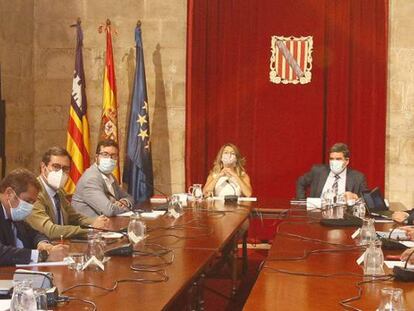 Reunión de la mesa de diálogo social en Palma de Mallorca, el pasado 7 de septiembre.