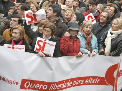 Manifestaci&oacute;n de Galicia Biling&uuml;e en 2009 