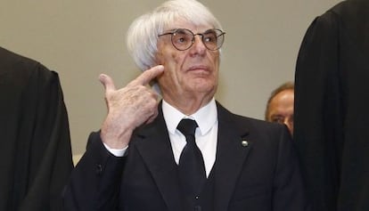 El due&ntilde;o de la f&oacute;rmula 1, Bernie Ecclestone.
 