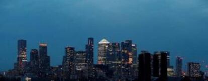 Canary Wharf, distrito financiero de Londres.