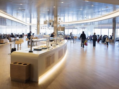 Sala VIP Cibeles en el aeropuerto madrile&ntilde;o de Barajas.